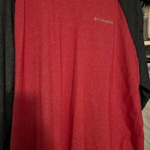 Columbia Charcoal and Crimson soft shirt